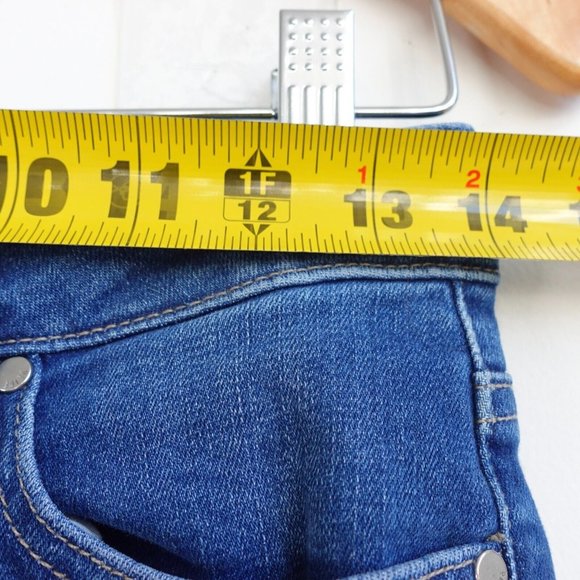 Skinny Jeans Women 26 Denim Ankle Crop Ultra Skinny Mid Rise Hoxton PAIGE Y2K - Picture 3 of 10